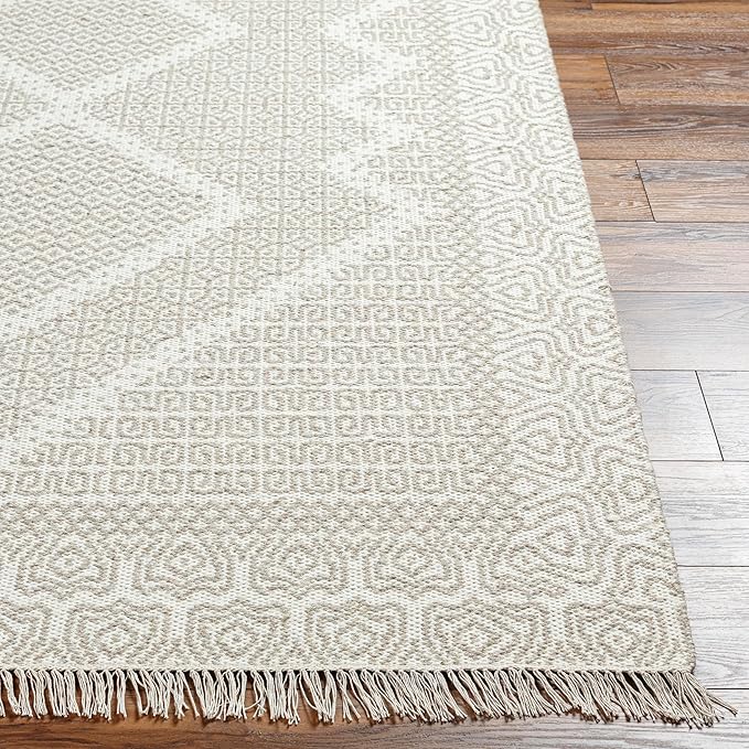 Mark&Day Wool Rugs, 8x10 Nishnabotny Cottage Medium Beige Area Rug, Beige Carpet for Living Room, Bedroom or Kitchen (8' x 10')
