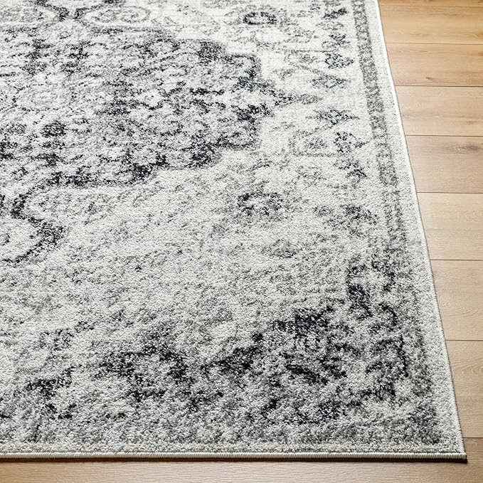 Livabliss Odelia Vintage Bohemian Area Rug,5'3" x 7'3",Black