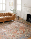 Loloi Loren Collection LQ-15 Terracotta/Sky 5'-0" x 7'-6" Area Rug