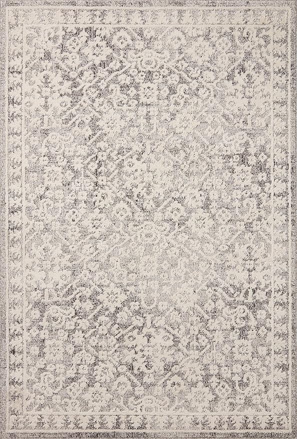 Loloi Magnolia Home by Joanna Gaines Gigi Collection GIG-01 Grey/Ivory 2'-7" x 7'-6" Runner Rug