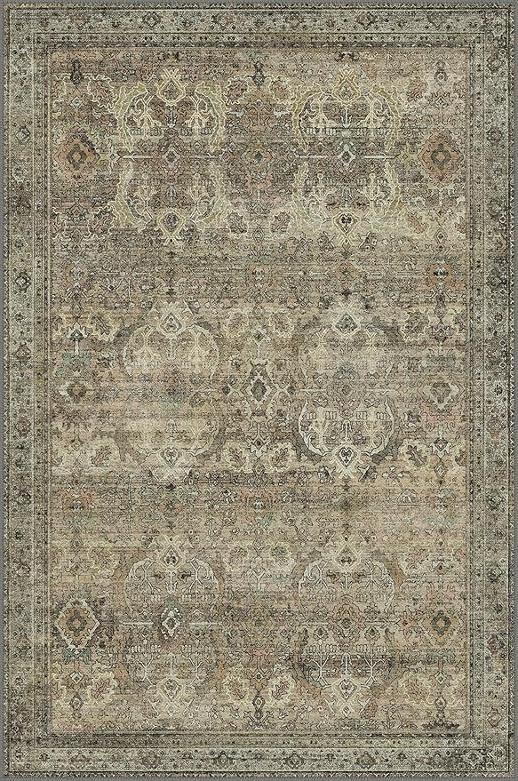 2x3 Entrance Rug Machine Washable Rug Small Door Mat,Ultra-Thin Low Pile Pad,Lightweight Indoor Carpet,Non Slip Floral Area Rug for Entryway,Bedside,Kids Room,Laundry,Bathroom,Sage