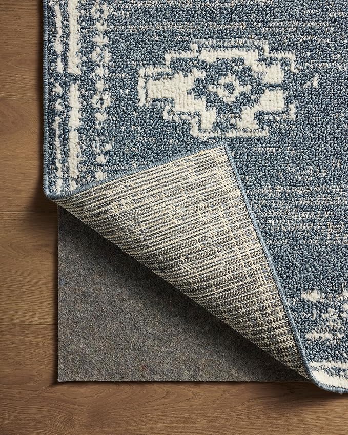 Loloi Magnolia Home by Joanna Gaines Gigi Collection GIG-03 Denim/Ivory 2'-7" x 7'-6" Runner Rug