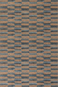 Dash & Albert Ravel Stripe Blue Machine Washable Rug, 9.5 X 13.5 Feet, Tan/Blue Stripe Pattern