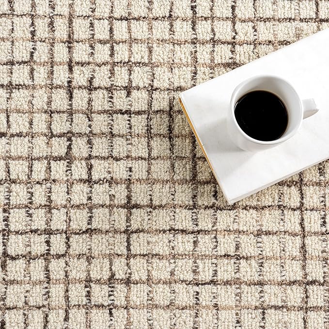 Rugs USA Melrose Cream, 2'6" x 10', Wool & Cotton, Soft and Cozy, High Traffic, Stain Resistant, Easy Clean, Durable Runner for Bedroom, Living Room, Dining Space, Den, Foyer, Entryway