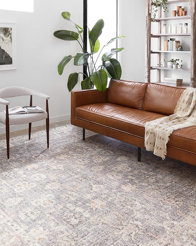 Loloi Skye Collection SKY-01 Grey/Apricot 2'-6" x 12'-0" Runner Rug