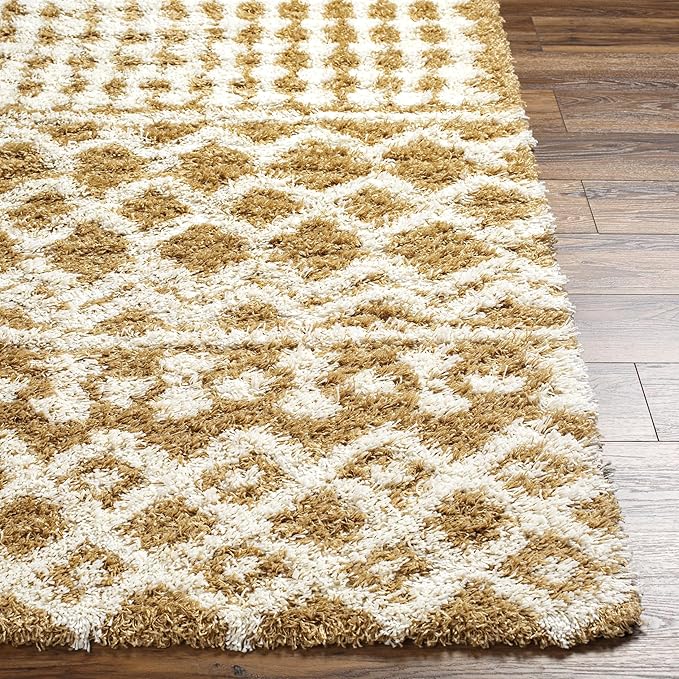 Livabliss Hapsburg Moroccan Shag Area Rug,7'10" x 10'3",Camel