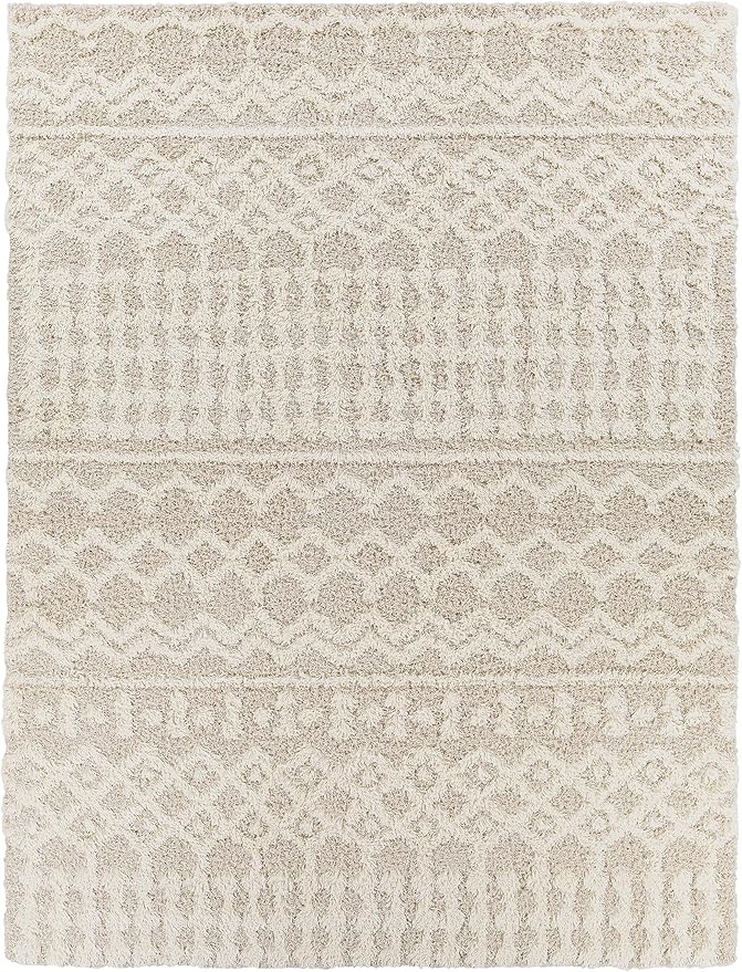 Livabliss Hapsburg Moroccan Shag Area Rug, 7'10" x 10'2, Beige