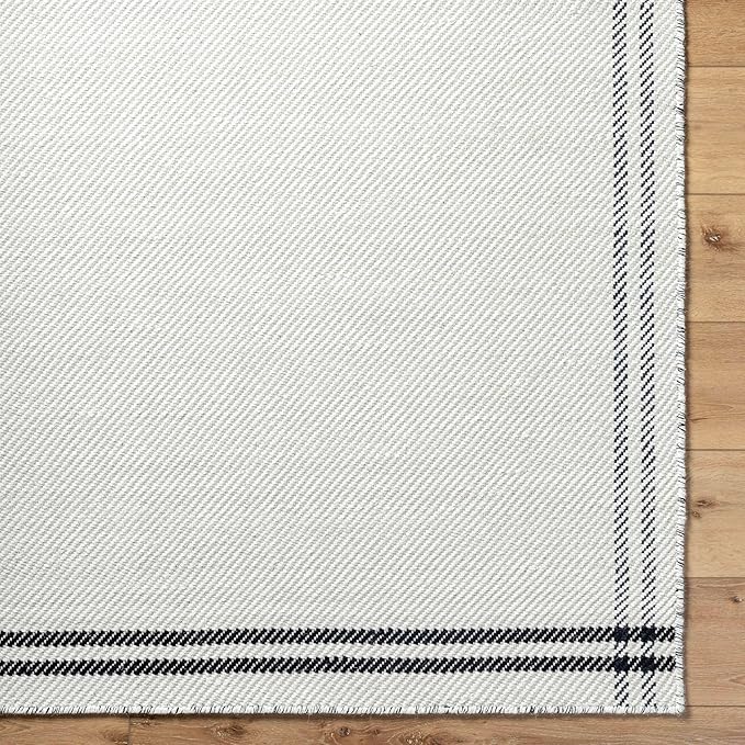 Mark&Day Wool Rugs, 5x7 Janmichael Cottage Light Silver/Black Area Rug, Silver Black Carpet for Living Room, Bedroom or Kitchen (5' x 7'6")