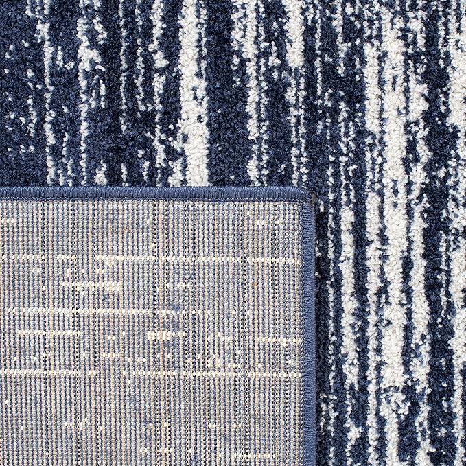 SAFAVIEH Area Rug 11x15 - Adirondack Collection - Large - Navy & Ivory, Modern Ombre Design, Non Shedding & Easy to Clean, Ideal for Living Room, Bedroom, Office, Dining Space (ADR113N)