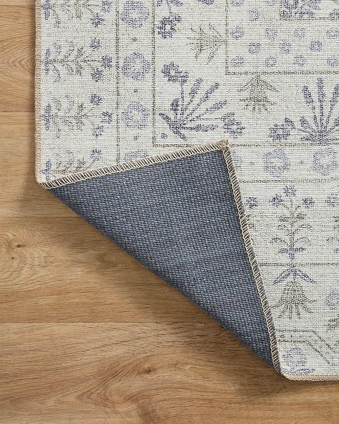Loloi Rifle Paper Co. Maison Collection MAO-03 Rosette Ivory 7'-6" x 9'-6", .19" Pile Height, Area Rug