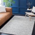 SAFAVIEH Area Rug 6x9 - Natura Collection - Light Grey & Ivory, Handmade Wool Blend, Textured Design, Ideal for Living Room, Bedroom, Dining Space (NAT620G)