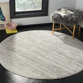 SAFAVIEH Adirondack Collection Area Rug - 12' Round, Light Grey & Grey, Modern Ombre Design, Non Shedding & Easy to Clean, Ideal for Living Room, Bedroom, Office, Dining Space (ADR113C)