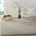 SAFAVIEH Area Rug 3x5 - Natura Collection - Silver, Handmade Wool Blend, Textured Design, Ideal for Living Room, Bedroom, Dining Space (NAT620C)