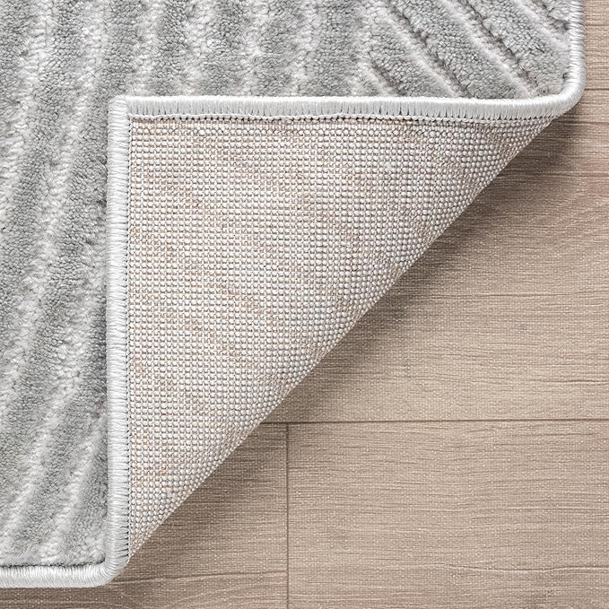 Abani Grey Area Rug for Living Room, Bedroom - Zen Reiki Pattern- 2 x 3 -Durable & Easy to Clean
