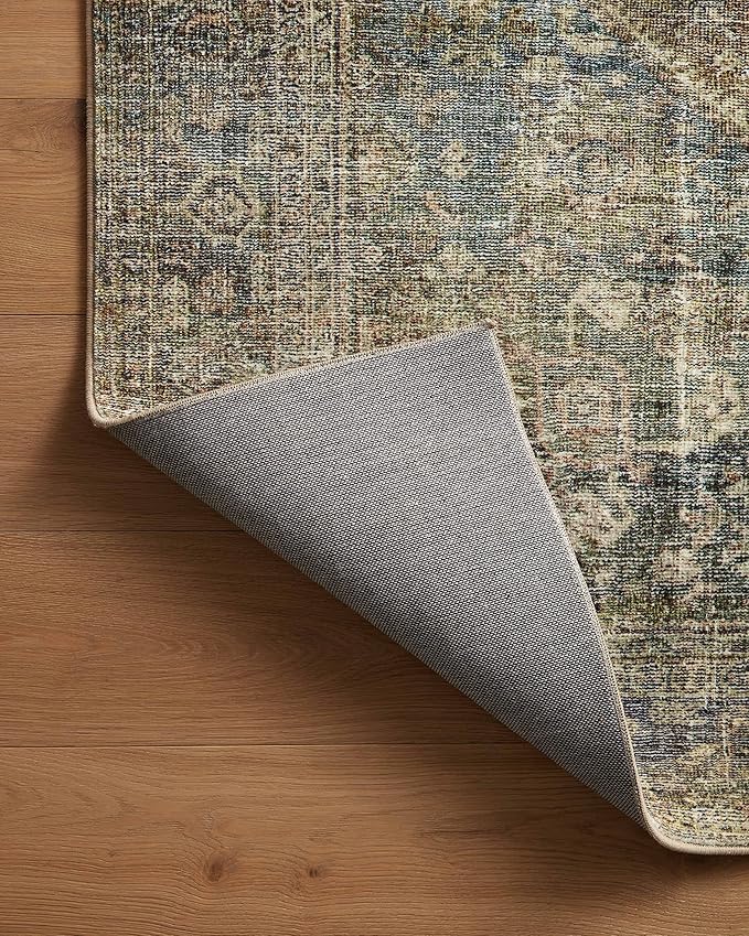 Loloi Amber Lewis Morgan Collection MOG-05 Spice/Lagoon 2'-3" x 7'-6" 38" Thick Runner Rug feat. CloudPile, Neutral, Room Décor, Vintage Inspired, Livingroom, Bedroom, Dining Area