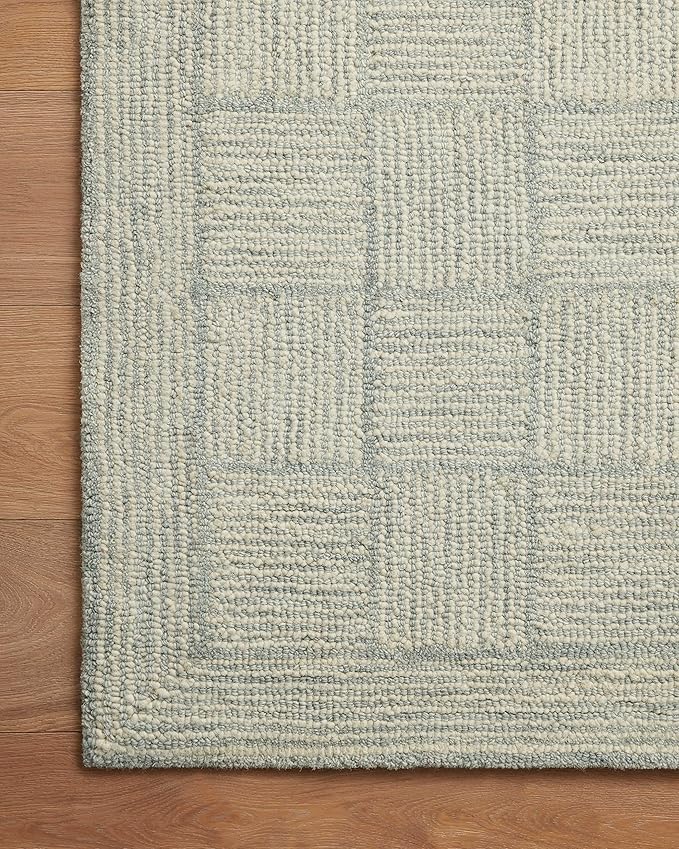 Loloi Chris Loves Julia Francis Collection FRA-03 Silver/Sky 2'-6" x 7'-6" Runner Rug