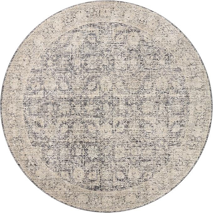Loloi Amber Lewis Alie Collection ALE-05 Charcoal/Beige 2'-7" x 7'-9", .13" Pile Height, Runner Rug