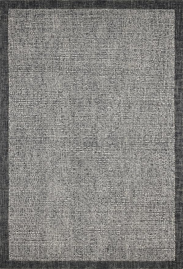 Loloi Magnolia Home by Joanna Gaines Henley Collection HNY-01 Ivory/Charcoal 5'-0" x 7'-6" Area Rug