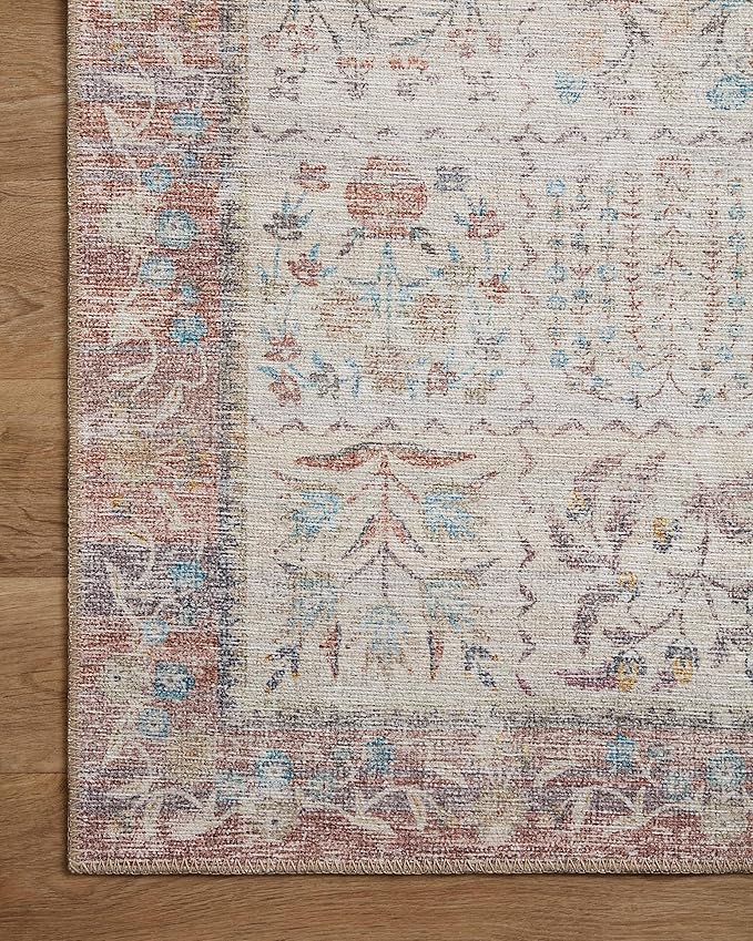 Loloi Rifle Paper Co. Maison Collection MAO-08 Cream 2'-6" x 7'-6", .19" Pile Height, Runner Rug