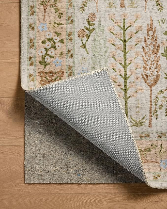Loloi Rifle Paper Co. Canopy Collection CNP-01 Cream 2'-6" x 7'-6" Runner Rug