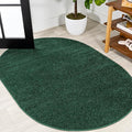 Eyely UES100L-6OV Supersoft Haze Solid Low-Pile Indoor Area Rug, Coastal, Bohemian, Minimalist, Classic, Casual for Bedroom,Kitchen,Living Room,Non Shedding,Easy-Washing, Green, 6 X 9 Oval