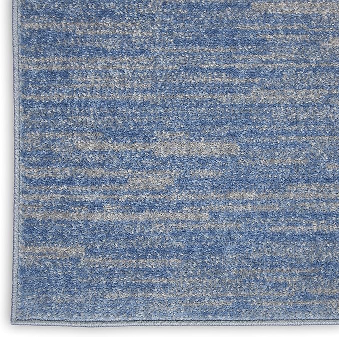 Nourison Home Nourison Essentials Blue Grey 10' x 14' Area Rug - Easy Clean, Non Shedding, Bed Room, Living Room, Dining Room, Kitchen (10' x 14')