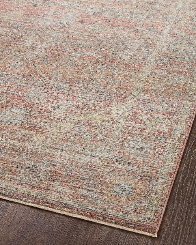 Loloi Magnolia Home by Joanna Gaines Millie Collection MIE-04 Sunset/Multi 7'-10" x 10', .25" Pile Height, Area Rug
