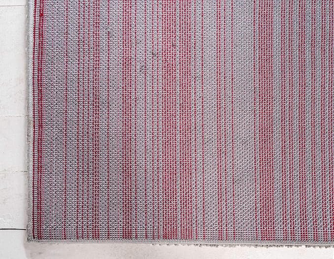 Unique Loom Solo Collection Area Rug - Calabasas (7' 10" x 10' Rectangle, Gray)