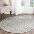 SAFAVIEH Rag Rug Collection 10' Round Grey RAR121A Handmade Boho Stripe Cotton Area Rug