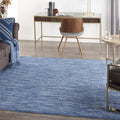 Nourison Home Nourison Essentials Navy Blue 7' x Square Area Rug - Easy Clean, Non Shedding, Bed Room, Living Room, Dining Room, Kitchen (7' x Square)