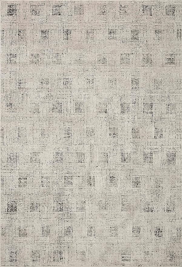 Loloi Kamala Collection KAM-01 Grey/Graphite 5'-3" x 7'-9" Area Rug