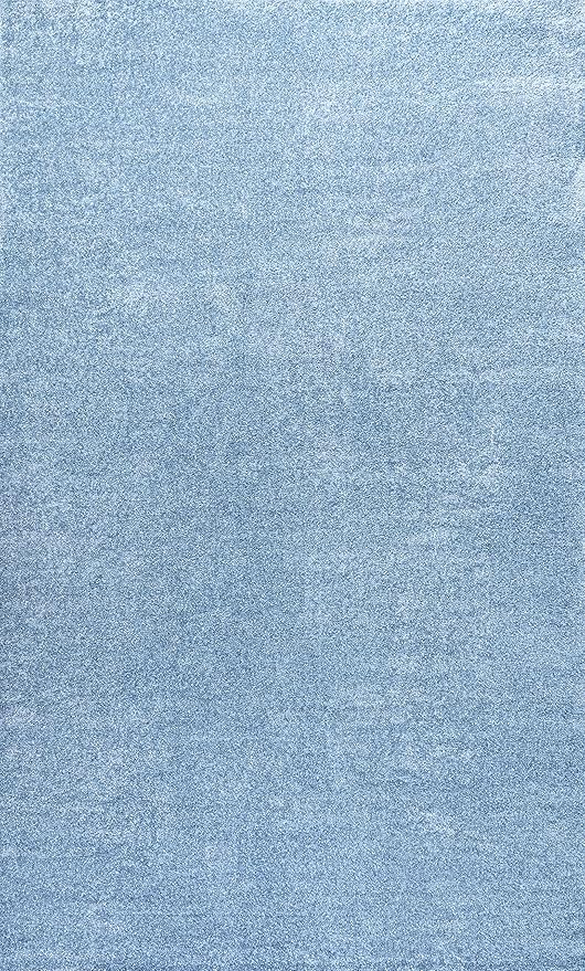 JONATHAN Y Haze Solid Low-Pile Classic Blue Indoor Area Rug 5x8, Coastal,Bohemian,Minimalist,Classic, Easy-Cleaning for Living Room,Bedroom,Kitchen,Pet Friendly,Non-Shedding (SEU100F-5)