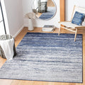 SAFAVIEH Area Rug 6x9 - Adirondack Collection - Navy & Grey, Modern Ombre Design, Non Shedding & Easy to Clean, Ideal for Living Room, Bedroom, Office, Dining Space (ADR113E)