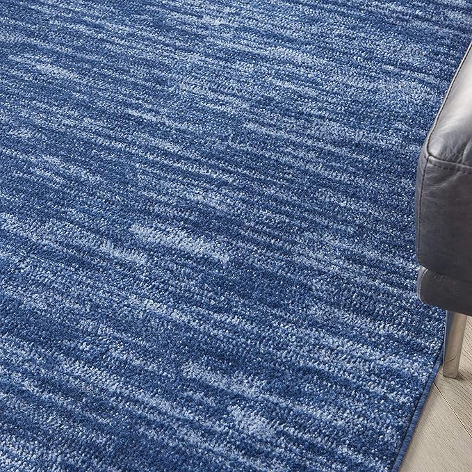 Nourison Home Nourison Essentials Navy Blue 6' x 9' Area Rug - Easy Clean, Non Shedding, Bed Room, Living Room, Dining Room, Kitchen (6' x 9')