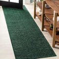 JONATHAN Y Haze Solid Low-Pile Emerald Runner Rug 2x8, Coastal,Bohemian,Minimalist,Classic, Easy-Cleaning for Living Room,Bedroom,Kitchen,Pet Friendly,Non-Shedding (SEU100L-28)
