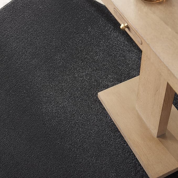 Nourison Home Nourison Essentials Black 5' x 8' Area Rug - Easy Clean, Non Shedding, Bed Room, Living Room, Dining Room, Kitchen (5' x 8')
