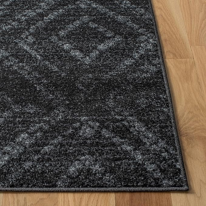 SAFAVIEH Adirondack Collection Accent Rug - 2'6" x 4', Dark Grey & Grey, Modern Distressed Design, Non-Shedding & Easy Care, Ideal for High Traffic Areas in Entryway, Living Room, Bedroom (ADR131F)