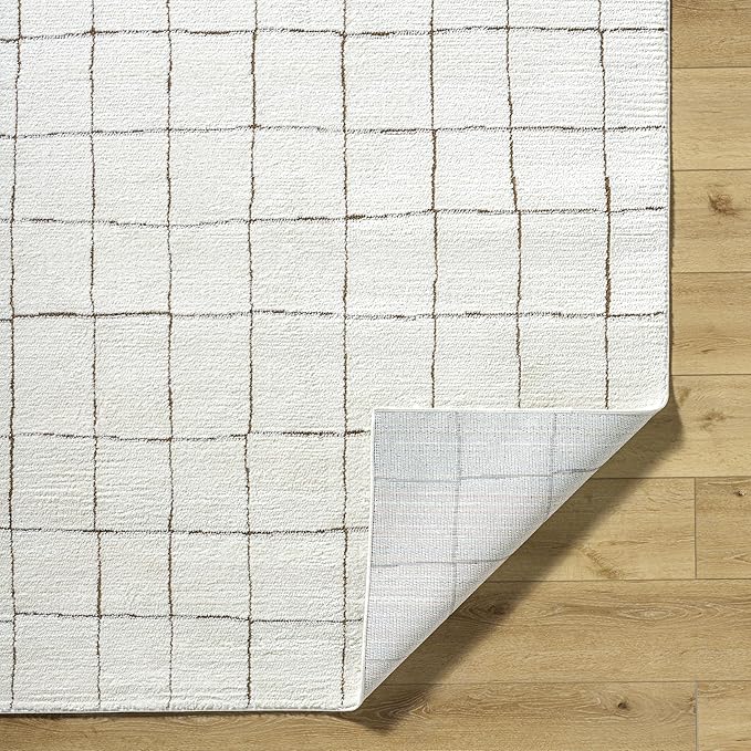 Livabliss x Our PNW Home Cascade Minimalist Area Rug, 5'3" x 7', Ivory