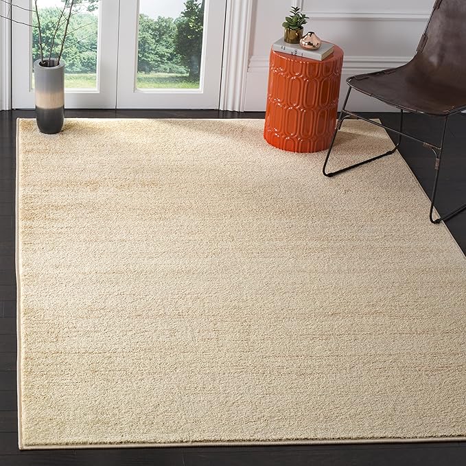 SAFAVIEH Area Rug 4x6 - Adirondack Collection - Champagne & Cream, Modern Ombre Design, Non Shedding & Easy to Clean, Ideal for Living Room, Bedroom, Office, Dining Space (ADR113W)