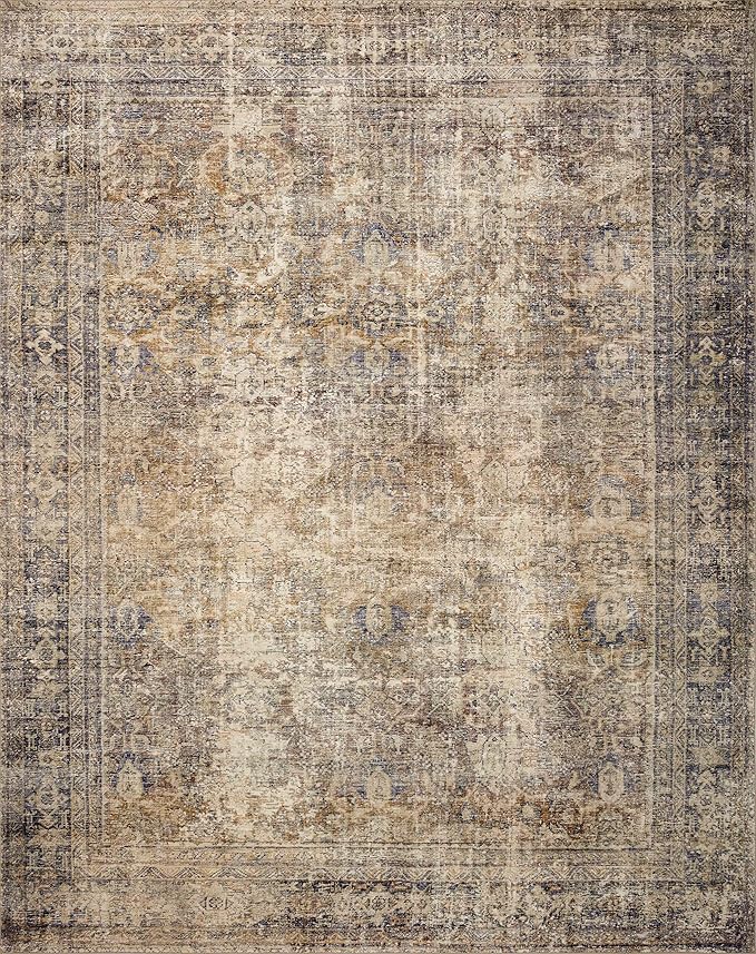 Loloi Amber Lewis Morgan Collection MOG-01 Sunset/Ink 2'-3" x 9'-6" 38" Thick Runner Rug feat. CloudPile, Neutral, Room Décor, Vintage Inspired, Livingroom, Bedroom, Dining Area