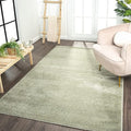 Eyely UES100O-14 Supersoft Haze Solid Low-Pile Indoor Area Rug, Coastal, Bohemian, Minimalist, Classic, Casual for Bedroom,Kitchen,Living Room,Non Shedding,Easy-Washing, Green, 10 X 14