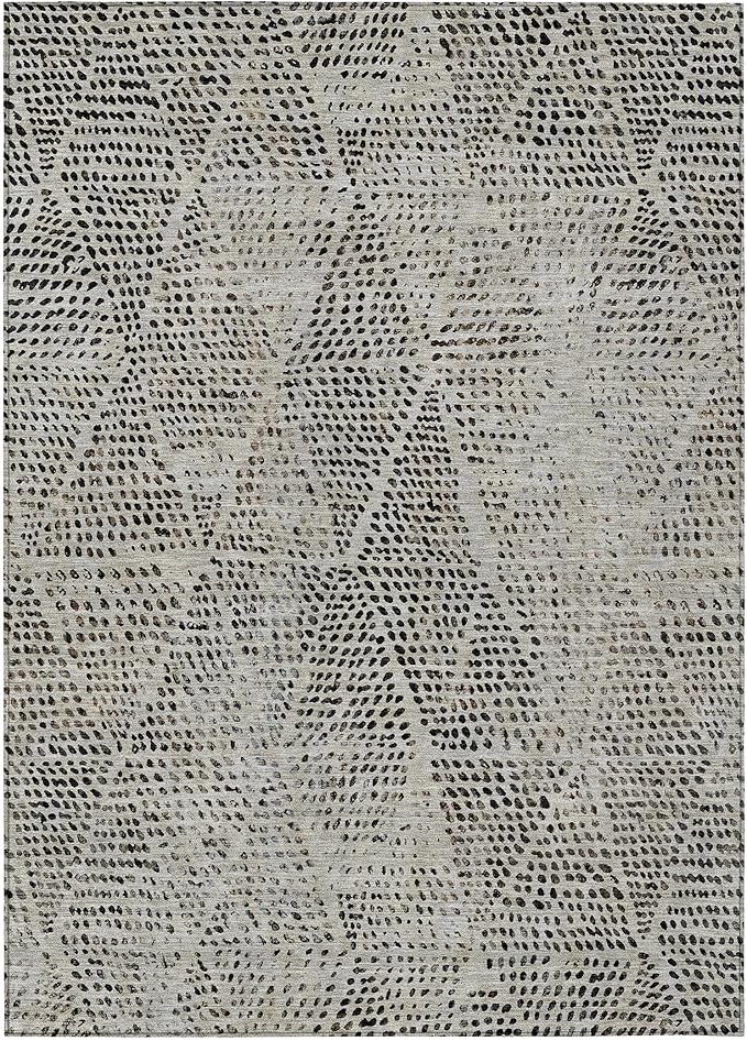 Addison Rugs Chantille ACN591 Gray 3' x 5' Indoor Outdoor Area Rug, Easy Clean, Machine Washable, Non Shedding, Bedroom, Living Room, Dining Room, Kitchen, Patio Rug