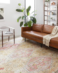 Loloi II Skye Collection SKY-04 Gold/Blush 3'-6" x 5'-6" Accent Rug
