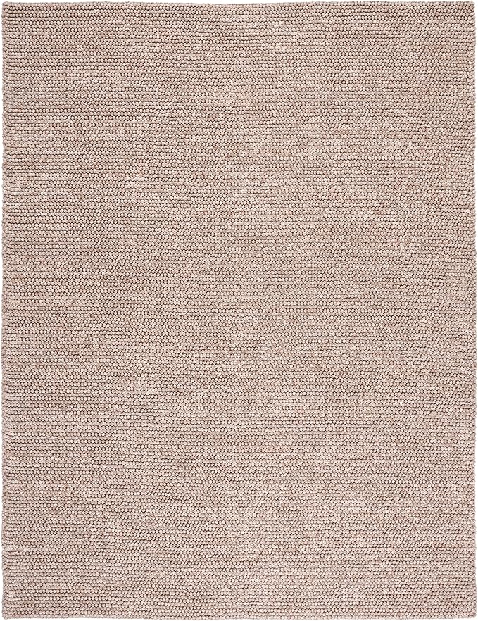 SAFAVIEH Area Rug 10x14 - Natura Collection - Large - Brown, Handmade Wool Blend, Textured Design, Ideal for Living Room, Bedroom, Dining Space (NAT620T)