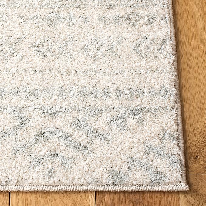 SAFAVIEH Area Rug 12x15 - Tulum Collection - Large - Ivory & Light Grey, Moroccan Boho Tribal Design, Non-Shedding & Easy to Clean, Ideal for Living Room, Bedroom, Dining Space (TUL272G)