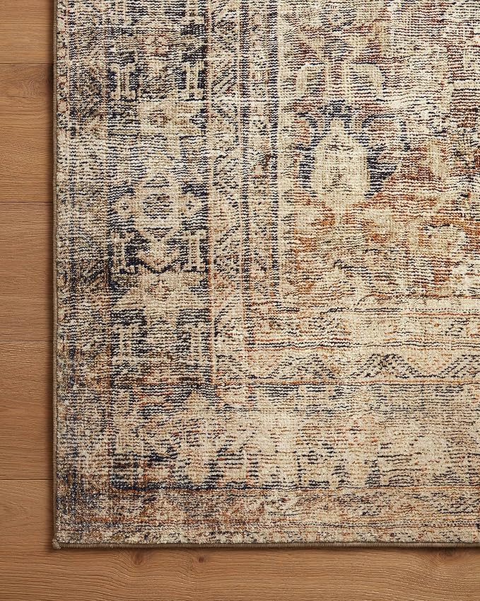 Loloi Amber Lewis Morgan Collection MOG-01 Sunset/Ink 2'-3" x 11'-6" 38" Thick Runner Rug feat. CloudPile, Neutral, Room Décor, Vintage Inspired, Livingroom, Bedroom, Dining Area
