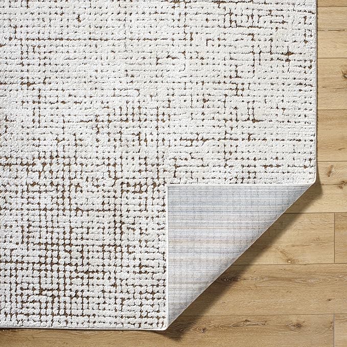 Livabliss x Our PNW Home Cascade Minimalist Area Rug, 10' x 14', Brown