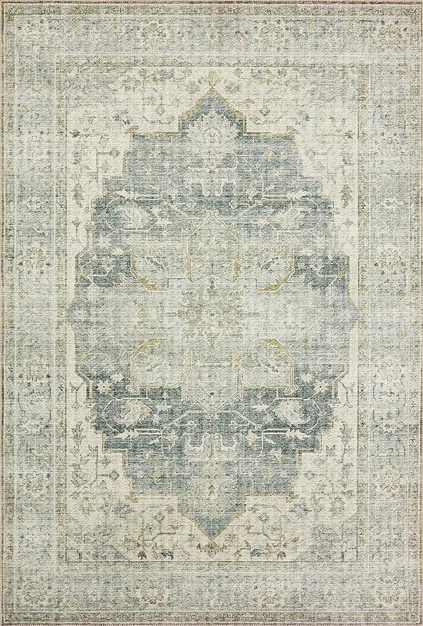 Loloi II Skye Collection SKY-12 Charcoal/Dove 2'-3" x 3'-9" Accent Rug
