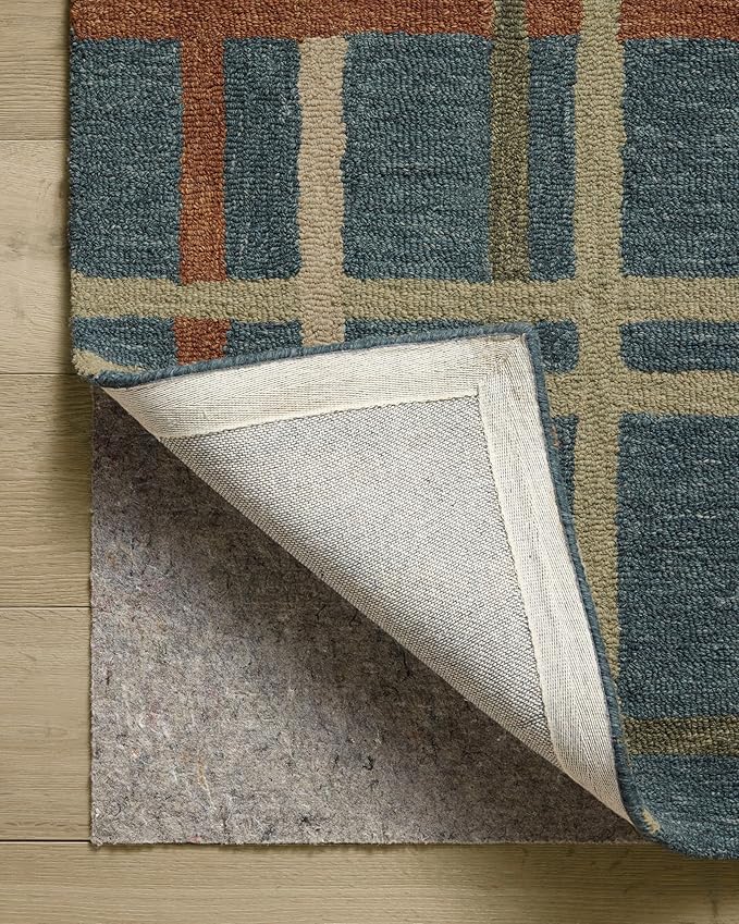 Loloi Magnolia Home by Joanna Gaines Waylon Collection WAY-01 Denim/Multi 5'-0" x 7'-6" Area Rug