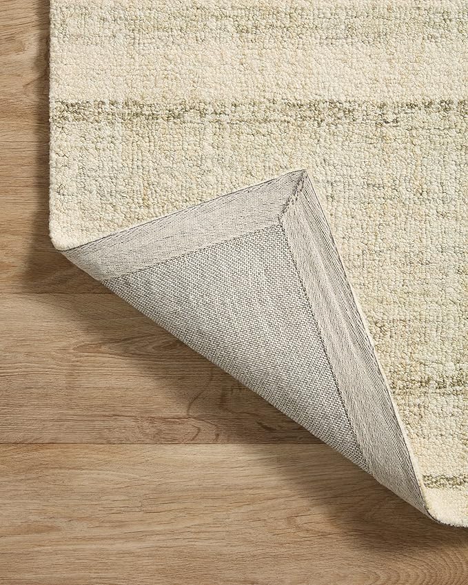 Loloi Chris Loves Julia Chris Collection CHR-02 Natural/Sage 7'-9'' x 9'-9'', .50" Pile Height, Area Rug
